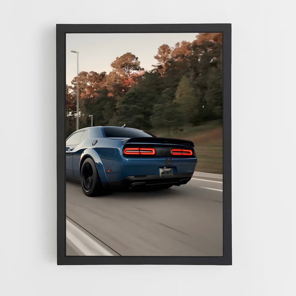 Poster Challenger srt agressive – affiche Dodge (vue 2)